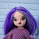 Order Magical Doll with Purple Hair. Soleatoys. Livemaster. . Interior doll Фото №3