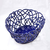 Посуда handmade. Livemaster - original item Kopanica Blue Openwork. Handmade.
