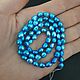 Жемчуг овальный 5*6 мм голубой тонированный нить п5070. Бусины. Niakrise beads. Интернет-магазин Ярмарка Мастеров.  Фото №2