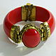 Boho style bracelet vintage bone brass. Vintage bracelets. Handwork of jewelry.. My Livemaster. Фото №4