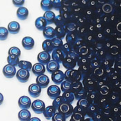 Материалы для творчества handmade. Livemaster - original item Czech beads 10/0 Dark Blue 60100 10 g Preciosa. Handmade.