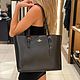 Винтаж:  Черный Шоппер Coach. Сумки винтажные. WhiteShopVintage. Ярмарка Мастеров.  Фото №9