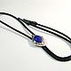 Bolo tie 'Western Bolo' with natural (Lapis Lazuli). Ties. Neformal-World. My Livemaster. Фото №6
