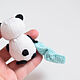 Panda toy, a gift to a schoolboy's mom, a gift to a teacher with humor. Miniature figurines. crochetsofttoys. Online shopping on My Livemaster.  Фото №2