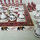 Gift chess made of wood 'Indian motifs', a game, Chess, Shilovo,  Фото №1