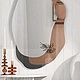 GalaGallery Зеркало капсула розовое стекло 120х60см. Зеркала. GalaGallery (andreevagalina). Ярмарка Мастеров.  Фото №9