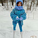 Заказать Copy of Copy of Copy of Blue Knitted Dress for Smart Doll, Dollfie Dream, 1/3 BJD. ToyFairyTale. Ярмарка Мастеров. . Clothes for dolls Фото №3