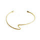 Bracelet thin 'Wave' Outdoor Gold Bracelet gift. Hard bracelet. Irina Moro. Online shopping on My Livemaster.  Фото №2