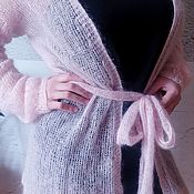 Платья: вязаное платье крючком из шелка