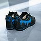 Кастомные кроссовки черные nike  AF1, унисекс, ручная роспись. Кроссовки. O-Go-Art.Кастомизация одежды и обуви. Ярмарка Мастеров.  Фото №5