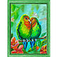 Painting Two parrots 'Multicolored happiness'. Pictures. irina-churina (irina-churina). Online shopping on My Livemaster.  Фото №2