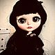  Кукла Blythe кастом custom bjd Wednesday Венсдей. Интерьерная кукла. Мастерская подарков Елены Смирновой. Ярмарка Мастеров.  Фото №8