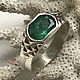 Men's silver ring with beautiful Emerald 1,78 ct, Rings, Moscow,  Фото №1