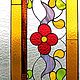 Summer lll. Interior stained glass Tiffany. Stained glass. Glass Flowers. My Livemaster. Фото №4