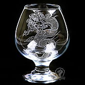 Посуда handmade. Livemaster - original item Dragon. A glass of brandy. Handmade.