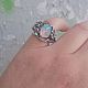 Серебряное кольцо серебро с опалом. Кольца. Gvozdica jewelry (Ольга). Ярмарка Мастеров.  Фото №6