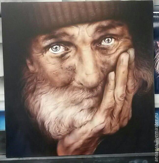 Аэрография портрет в интернет-магазине на Ярмарке Мастеров | Картины ...