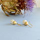 Silver acorn earrings with mother of pearl. Earrings. Ginger Squirrel. Online shopping on My Livemaster.  Фото №2