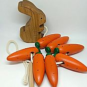 Куклы и игрушки handmade. Livemaster - original item Lacing-wooden toy Bunny mark. Handmade.