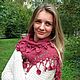 Заказать Ажурная вязаная шаль спицами и крючком, необычная шаль. Юлия - Вязаные изделия. Ярмарка Мастеров. . Шали Фото №3