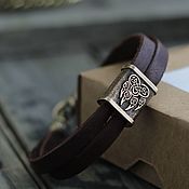 Украшения handmade. Livemaster - original item Velez leather paw bracelet. Handmade.
