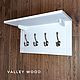 Wall hanger with hooks for clothes. Hanger. Valley Wood ✔. Ярмарка Мастеров.  Фото №6