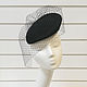 Nataly evening hat with veil and beads. Color black. Hats1. Exclusive HATS. LANA ANISIMOVA.. My Livemaster. Фото №6