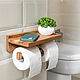 Toilet paper holder for two rolls in natural color, Holders, Moscow,  Фото №1