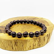 Украшения handmade. Livemaster - original item Bracelet made of beads Goethite, hematite, quartz, 