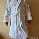 White plush bathrobe (velour mahra), Robes, Moscow,  Фото №1