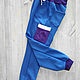 Children's pants Leon Shark blue. Child pants. Lara (EnigmaStyle). My Livemaster. Фото №4
