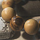 Браслет из кипариса. Браслет из бусин. Sphere Art Wood. Интернет-магазин Ярмарка Мастеров.  Фото №2