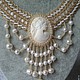 Necklace 'cameo with pearls'. Necklace. handmade jewelry. My Livemaster. Фото №4