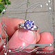 Ring Lavender with CUBIC Zirconia (925 sterling silver). Rings. MaksimJewelryStudio. My Livemaster. Фото №6