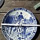 Винтаж: Тарелка коллекционная настенная винтажная: Delft. Тарелки винтажные. Антиквариат & Винтаж. Ярмарка Мастеров.  Фото №7