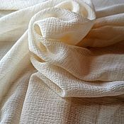 Материалы для творчества handmade. Livemaster - original item Natural silk, creche chiffon. Italy. Cremette. Handmade.