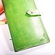 Women's leather wallet 'Butterfly green'. Wallets. CRAZY RHYTHM bags (TP handmade). My Livemaster. Фото №6