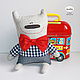 Медведь "Червежонок" текстильная игрушка для детей, Мягкие игрушки, Санкт-Петербург,  Фото №1