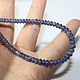 Танзанит 3-5мм нить 34см. Бусины. Beads. Ярмарка Мастеров.  Фото №4