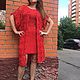 Вязаный костюм ручной работы с платьем,кардиганом БАДЕН. Костюмы. IRINASHIROKOVARUSSIA. Интернет-магазин Ярмарка Мастеров.  Фото №2