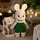 Год Кролика, плюшевый заяц, игрушка зайка ростом 25 см. Амигуруми куклы и игрушки. Мастерская плюшевых игрушек Светланы (Lana-Klubok). Ярмарка Мастеров.  Фото №6