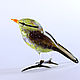 Стеклянная фигурка птицы Иволга. Именные сувениры. Мастерская Animals in Glass. Интернет-магазин Ярмарка Мастеров.  Фото №2