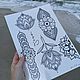 Заказать Временное тату. Авторские переводные татуировки. Творческий беспорядок. Mdd_pics. Ярмарка Мастеров. . Украшения субкультур Фото №3