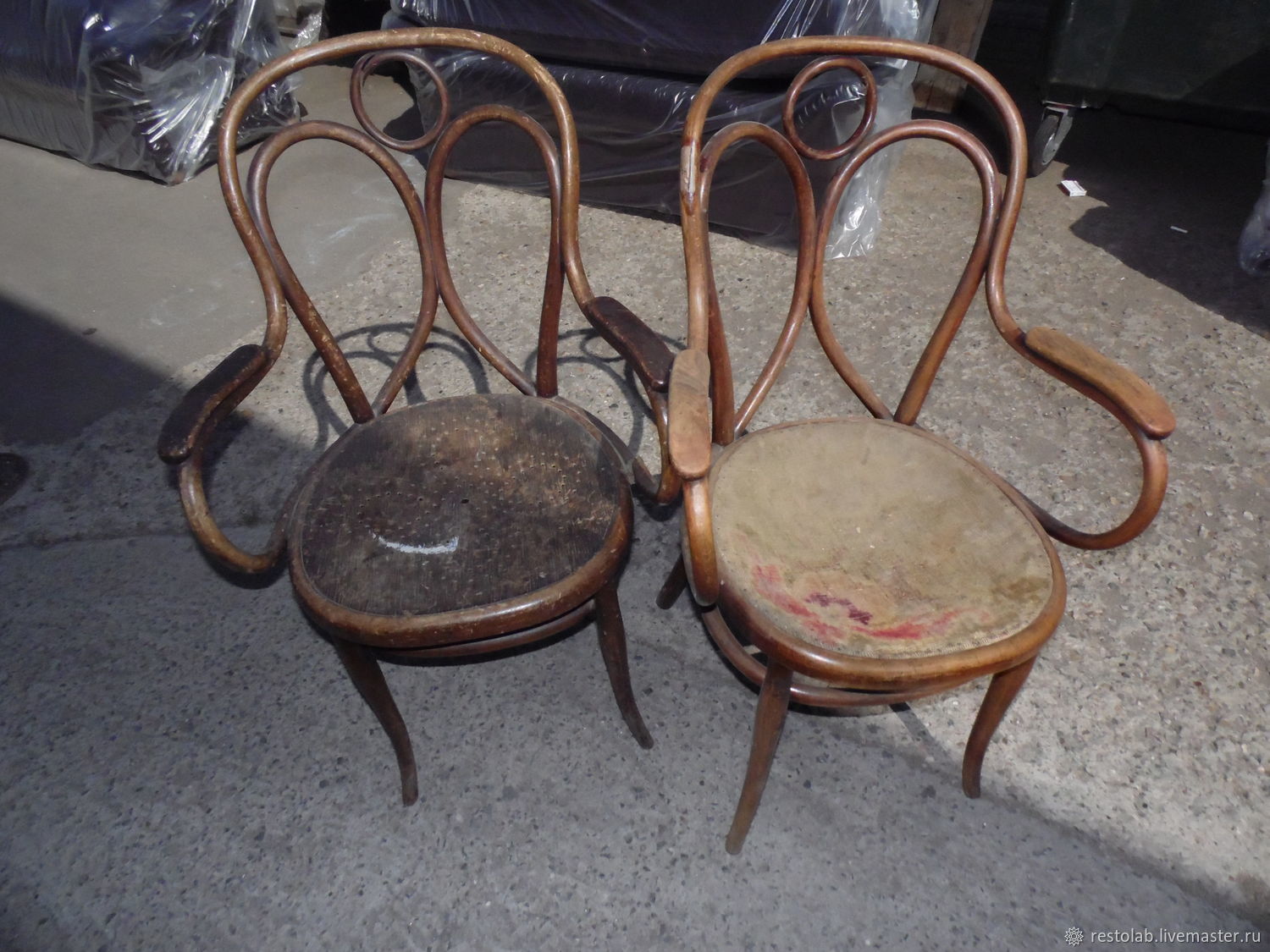 венские стулья с обивкой