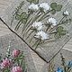 Ткани для лоскутного шитья. Полевые цветы. Купон с росписью. Пэчворк. Ткани. Художник Наталья Мигурская. Ярмарка Мастеров.  Фото №7