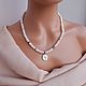 Колье из жемчуга с подвеской. Колье. Storm Jewellery. Интернет-магазин Ярмарка Мастеров.  Фото №2