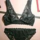 Комплект нижнего белья из кружева. Комплекты белья. 'Les`Lace' ШЁЛК БЕЛЬЁ КРУЖЕВО. Ярмарка Мастеров.  Фото №4