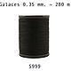 Нить для кожи круглая вощеная, полистер Galaces 999 толщина 0.35 mm, Нитки, Белгород,  Фото №1