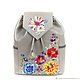 Backpack 'Embroidery Bouquet'. Backpacks. Pelle Volare. Online shopping on My Livemaster.  Фото №2