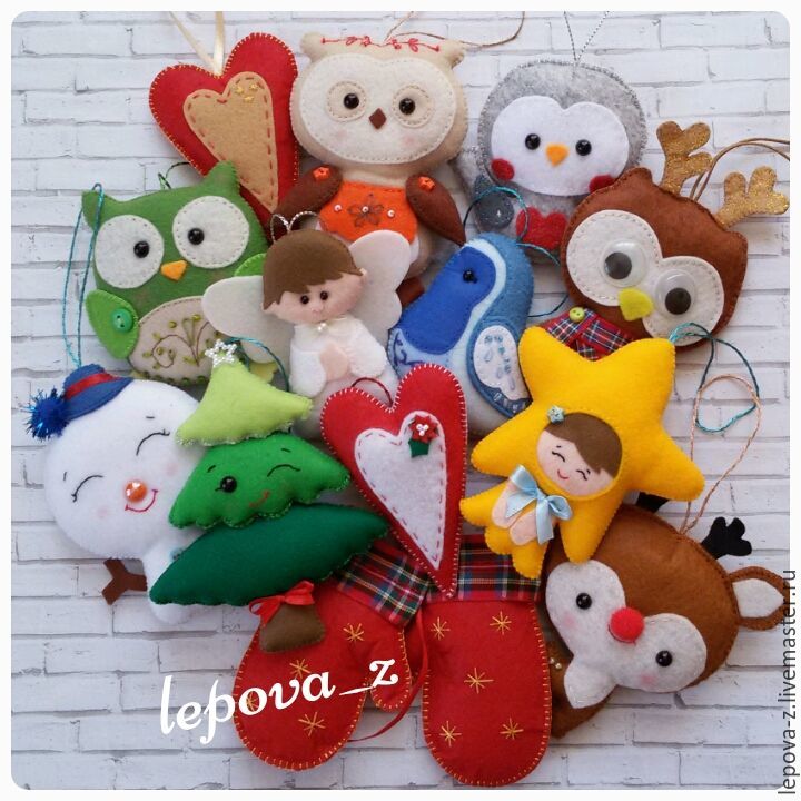 Новогодние Игрушки Из Фетра Купить Новогодние Игрушки Из Фетра Купить
